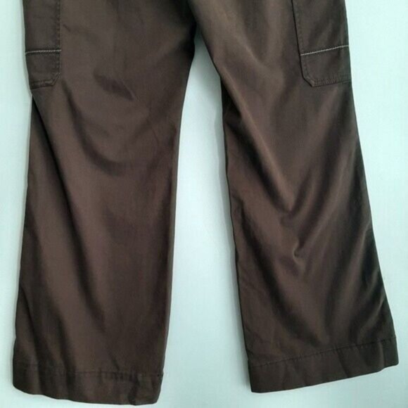 EDDIE BAUER | Casual Boot Cut Cargo Pants Brown Sz 14 - Picture 9 of 10